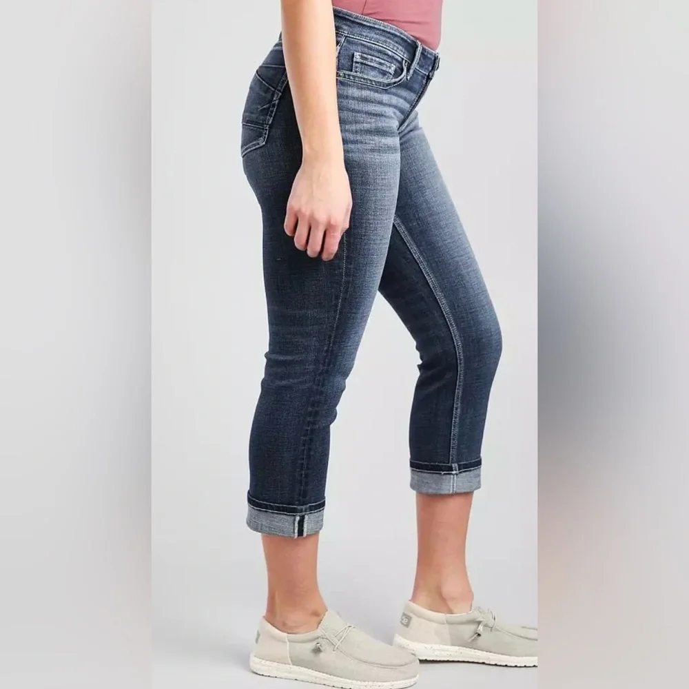 BKE Victoria Stretch Cropped Jeans Mid‎ Rise Women’s Size 30 waist